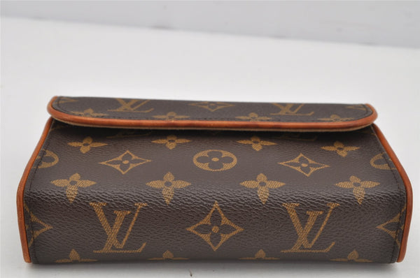 Auth Louis Vuitton Monogram Pochette Florentine Pouch Waist Bag M51855 LV 0165K