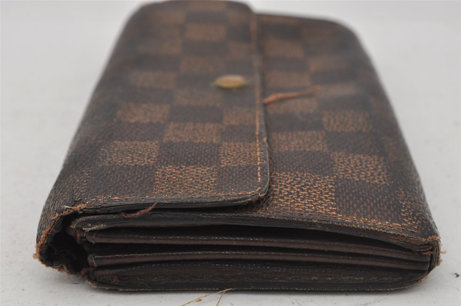 Authentic Louis Vuitton Damier Pochette Porte Monnaie Credit N61724 Wallet 0167J