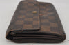 Authentic Louis Vuitton Damier Pochette Porte Monnaie Credit N61724 Wallet 0167J