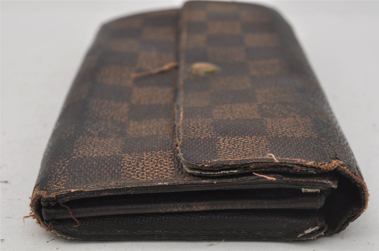 Authentic Louis Vuitton Damier Pochette Porte Monnaie Credit N61724 Wallet 0167J