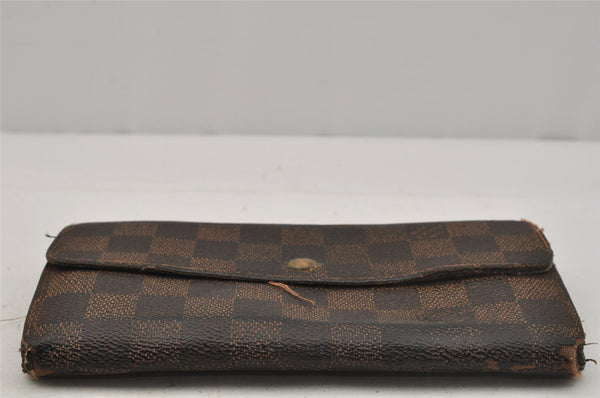 Authentic Louis Vuitton Damier Pochette Porte Monnaie Credit N61724 Wallet 0167J