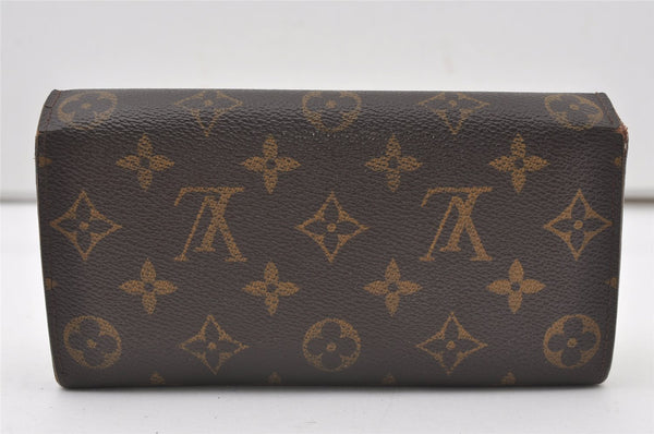 Authentic Louis Vuitton Monogram Portefeuille Sarah Purse Wallet M61734 LV 0168J