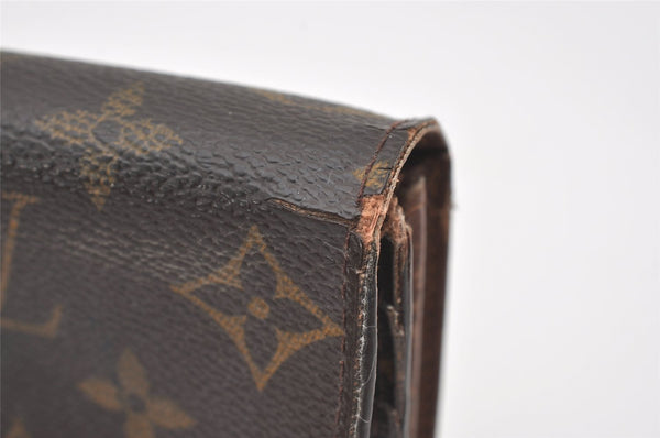 Authentic Louis Vuitton Monogram Portefeuille Sarah Purse Wallet M61734 LV 0168J