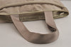 Authentic PRADA Vintage Nylon Tessuto Leather Shoulder Tote Bag White 0168K