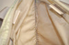 Authentic PRADA Vintage Nylon Tessuto Leather Shoulder Tote Bag White 0168K