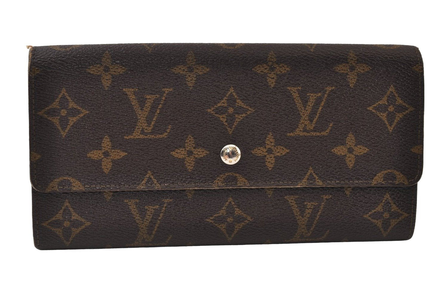 Auth Louis Vuitton Monogram Pochette Porte Monnaie Credit Wallet M61723 LV 0169J