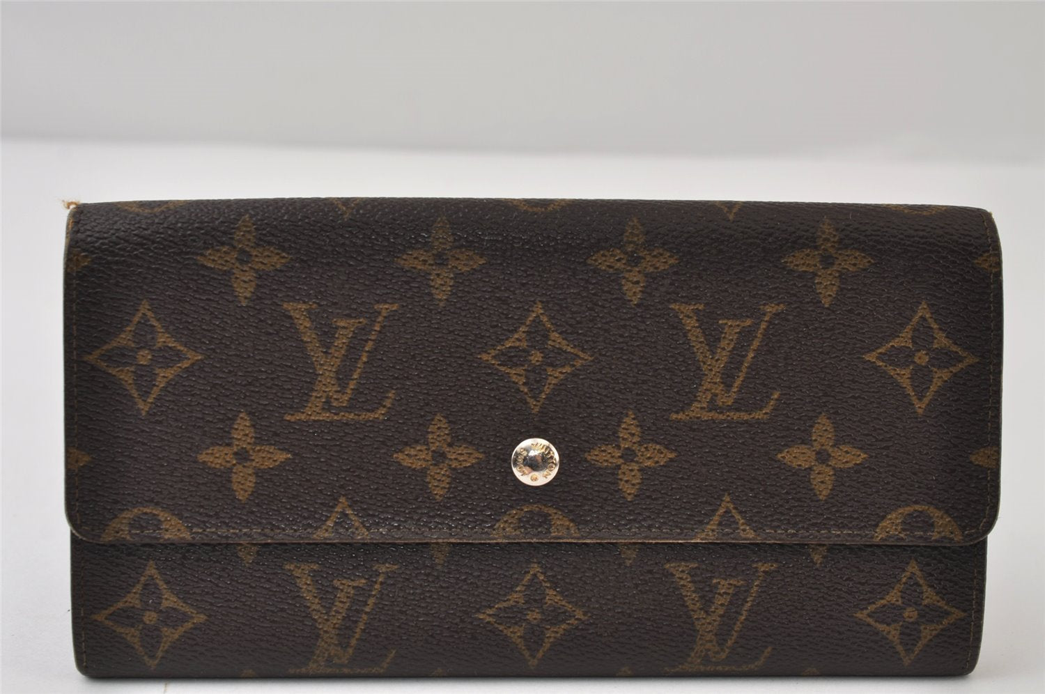 Auth Louis Vuitton Monogram Pochette Porte Monnaie Credit Wallet M61723 LV 0169J