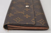 Auth Louis Vuitton Monogram Pochette Porte Monnaie Credit Wallet M61723 LV 0169J