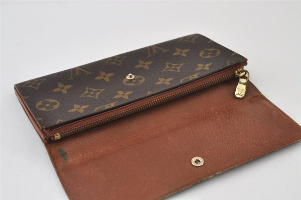 Auth Louis Vuitton Monogram Pochette Porte Monnaie Credit Wallet M61723 LV 0169J