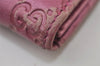 Authentic GUCCI Guccissima Heart GG Leather Long Wallet Purse 203550 Pink 0170J