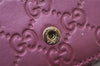 Authentic GUCCI Guccissima Heart GG Leather Long Wallet Purse 203550 Pink 0170J