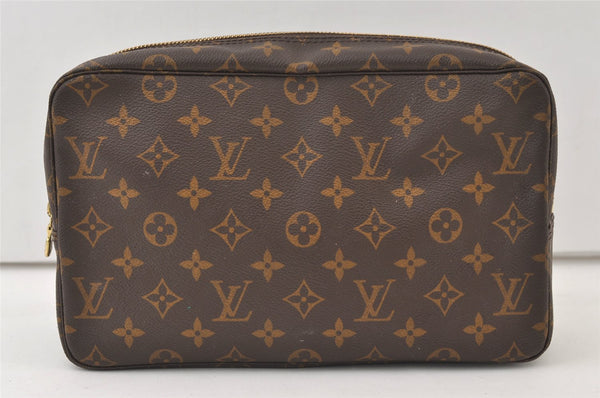 Auth Louis Vuitton Monogram Trousse Toilette 28 Clutch Bag M47522 LV Junk 0170K