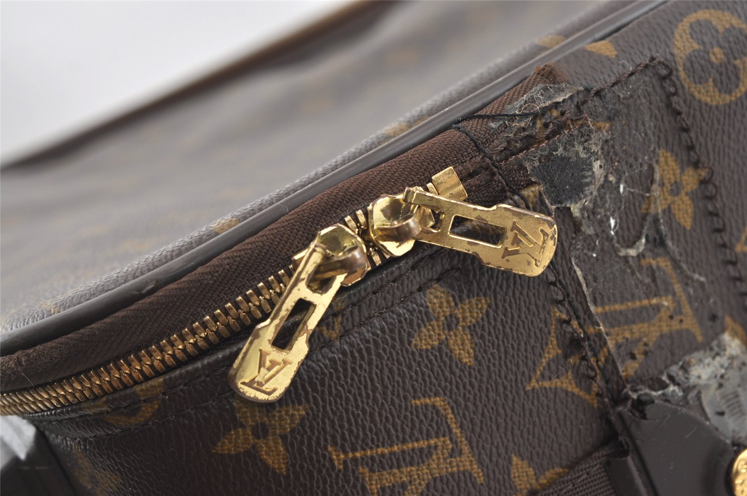 Authentic Louis Vuitton Monogram Pegase 55 Travel Suitcase M23294 LV Junk 0171K