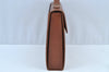 Authentic Burberrys Vintage Leather 2Way Shoulder Hand Bag Purse Brown 0174I