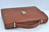 Authentic Burberrys Vintage Leather 2Way Shoulder Hand Bag Purse Brown 0174I