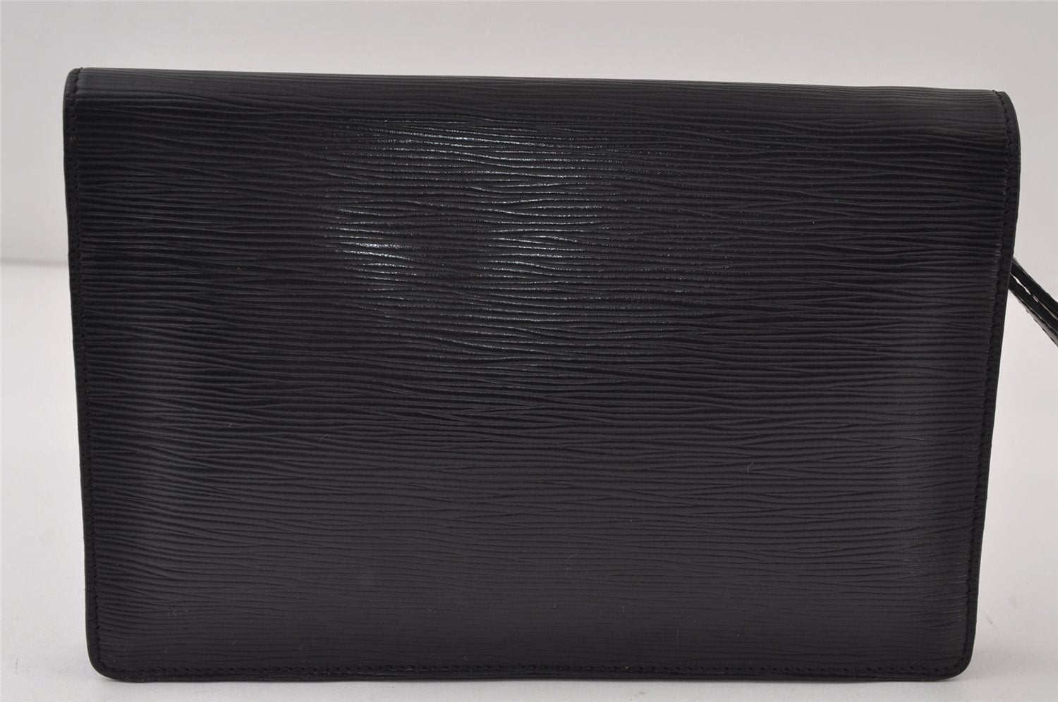 Authentic Louis Vuitton Epi Sellier Dragonne Clutch Bag Black M52612 LV 0174J