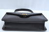 Authentic Christian Dior Vintage Hand Bag Purse Leather Black CD 0175I