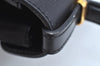 Authentic Christian Dior Vintage Hand Bag Purse Leather Black CD 0175I