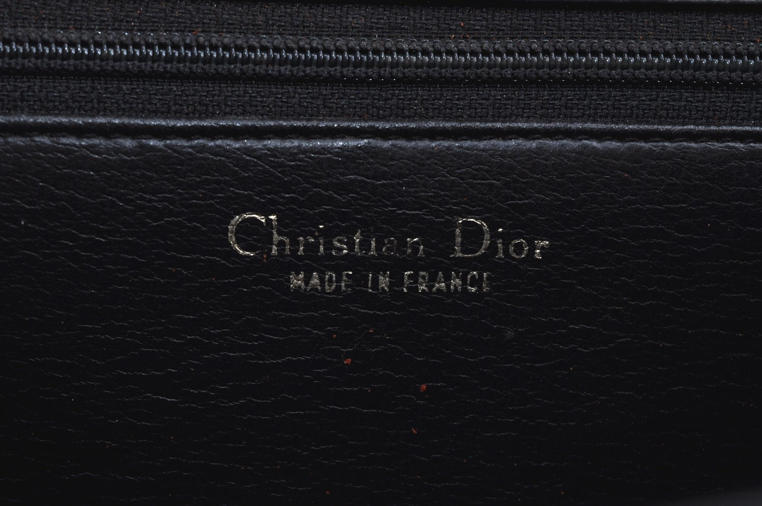 Authentic Christian Dior Vintage Hand Bag Purse Leather Black CD 0175I