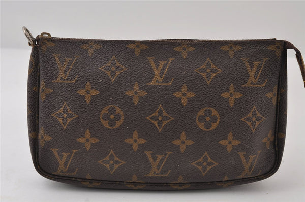 Authentic Louis Vuitton Monogram Pochette Accessoires Pouch M51980 Junk 0175J