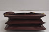 Authentic Cartier Must de Cartier Leather Shoulder Cross Bag Bordeaux Red 0176K