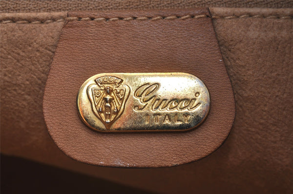 Authentic GUCCI Micro GG PVC Leather Shoulder Cross Body Bag Brown Junk 0178J