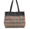 Authentic BURBERRY Nova Check Shoulder Tote Bag Nylon Leather Beige 0178K