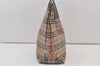 Authentic BURBERRY Nova Check Shoulder Tote Bag Nylon Leather Beige 0178K
