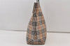 Authentic BURBERRY Nova Check Shoulder Tote Bag Nylon Leather Beige 0178K