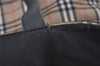 Authentic BURBERRY Nova Check Shoulder Tote Bag Nylon Leather Beige 0178K