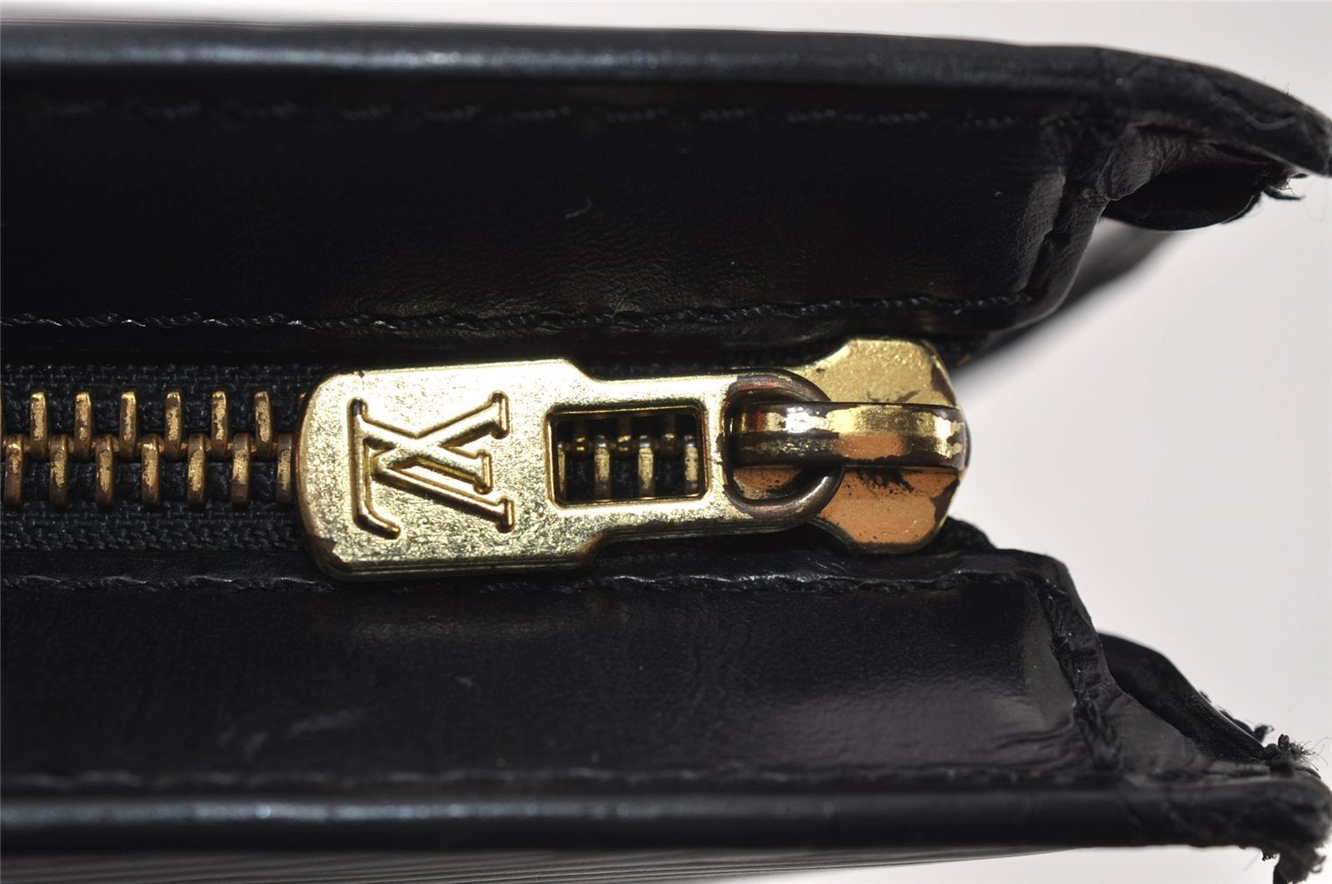 Authentic Louis Vuitton Epi Saint Jacques Hand Bag Black M52272 LV 0179J