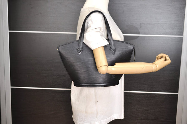 Authentic Louis Vuitton Epi Saint Jacques Hand Bag Black M52272 LV 0179J