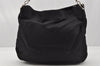 Authentic GUCCI Bamboo 2Way Shoulder Tote Bag Nylon Leather Black 0186J