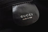 Authentic GUCCI Bamboo 2Way Shoulder Tote Bag Nylon Leather Black 0186J