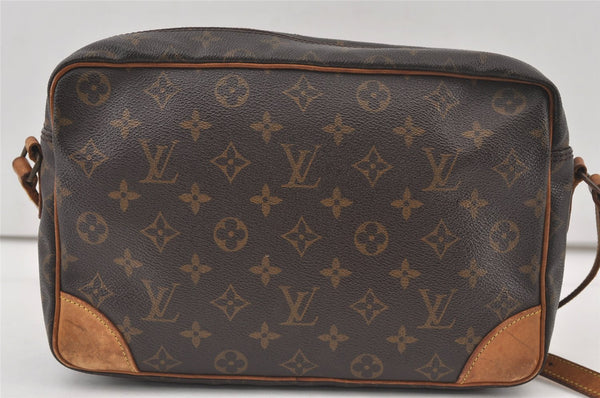 Authentic Louis Vuitton Monogram Trocadero 30 Shoulder Cross Bag M51272 LV 0186K