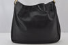 Authentic GUCCI Vintage Bamboo 2Way Shoulder Hand Bag Leather Black Junk 0187J