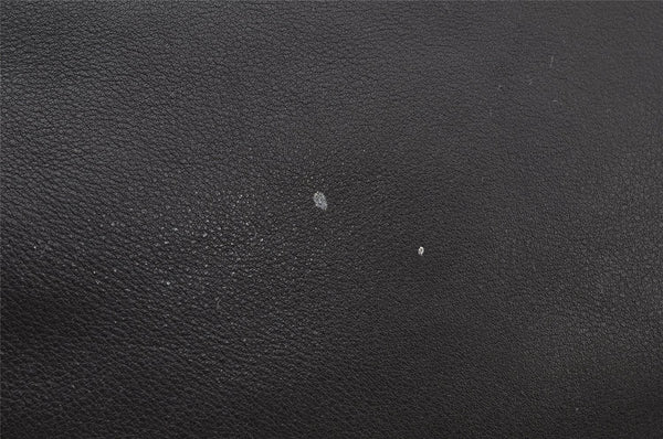 Authentic GUCCI Vintage Bamboo 2Way Shoulder Hand Bag Leather Black Junk 0187J