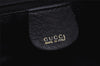 Authentic GUCCI Vintage Bamboo 2Way Shoulder Hand Bag Leather Black Junk 0187J