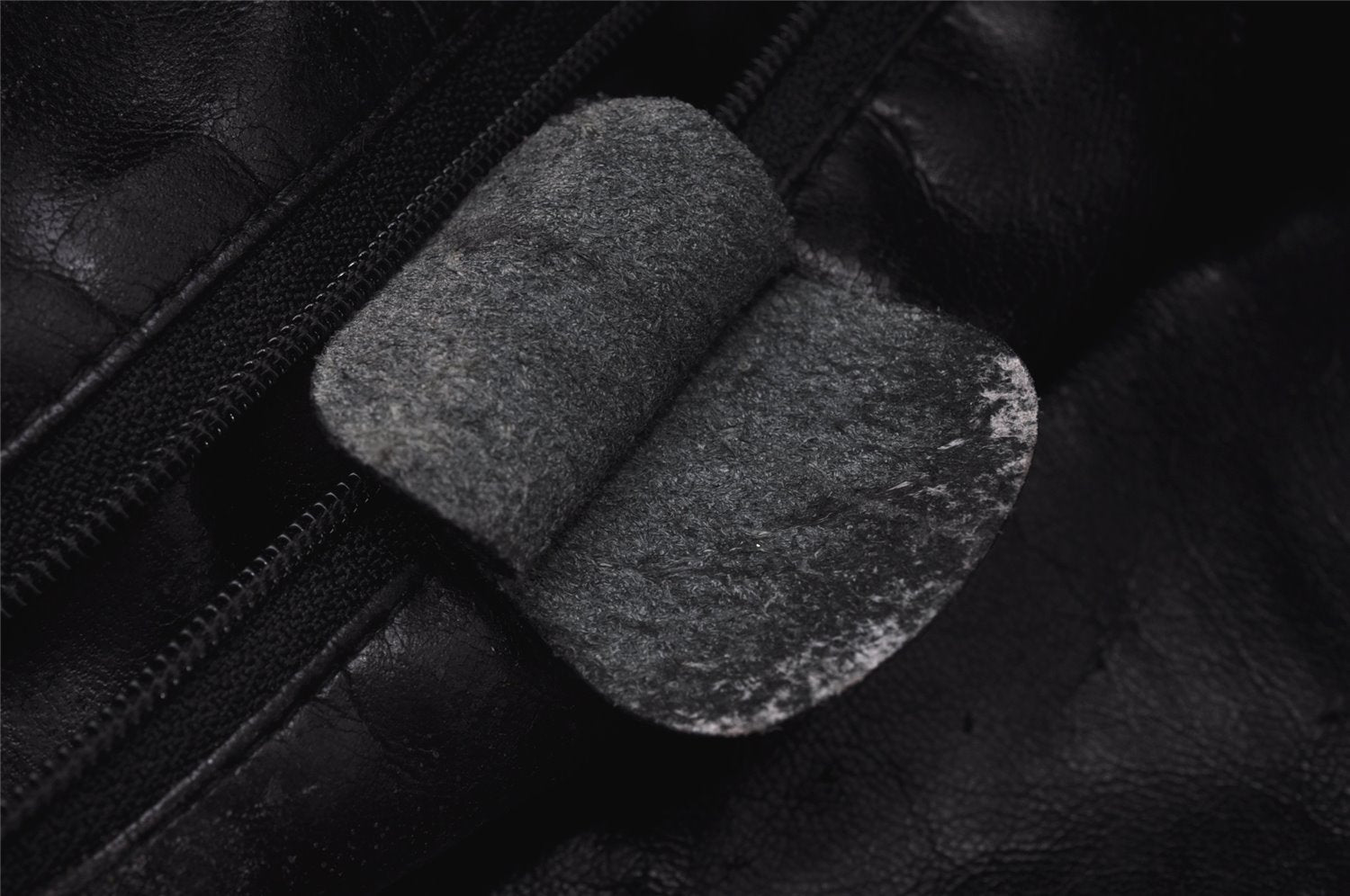 Authentic GUCCI Vintage Bamboo 2Way Shoulder Hand Bag Leather Black Junk 0187J