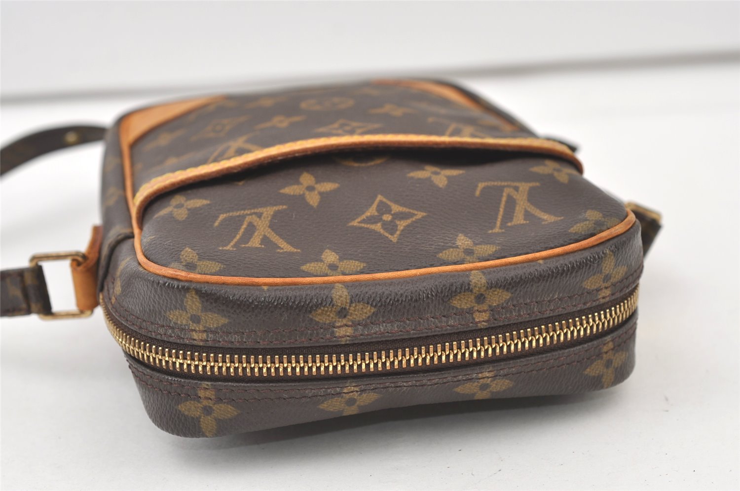 Authentic Louis Vuitton Monogram Danube Shoulder Cross Body Bag M45266 LV 0187K