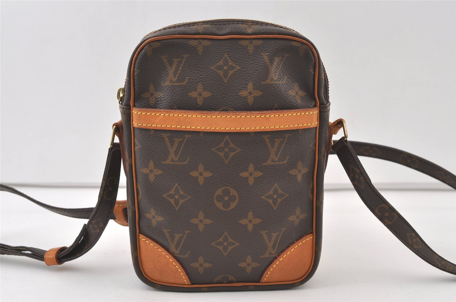 Authentic Louis Vuitton Monogram Danube Shoulder Cross Body Bag M45266 LV 0188K