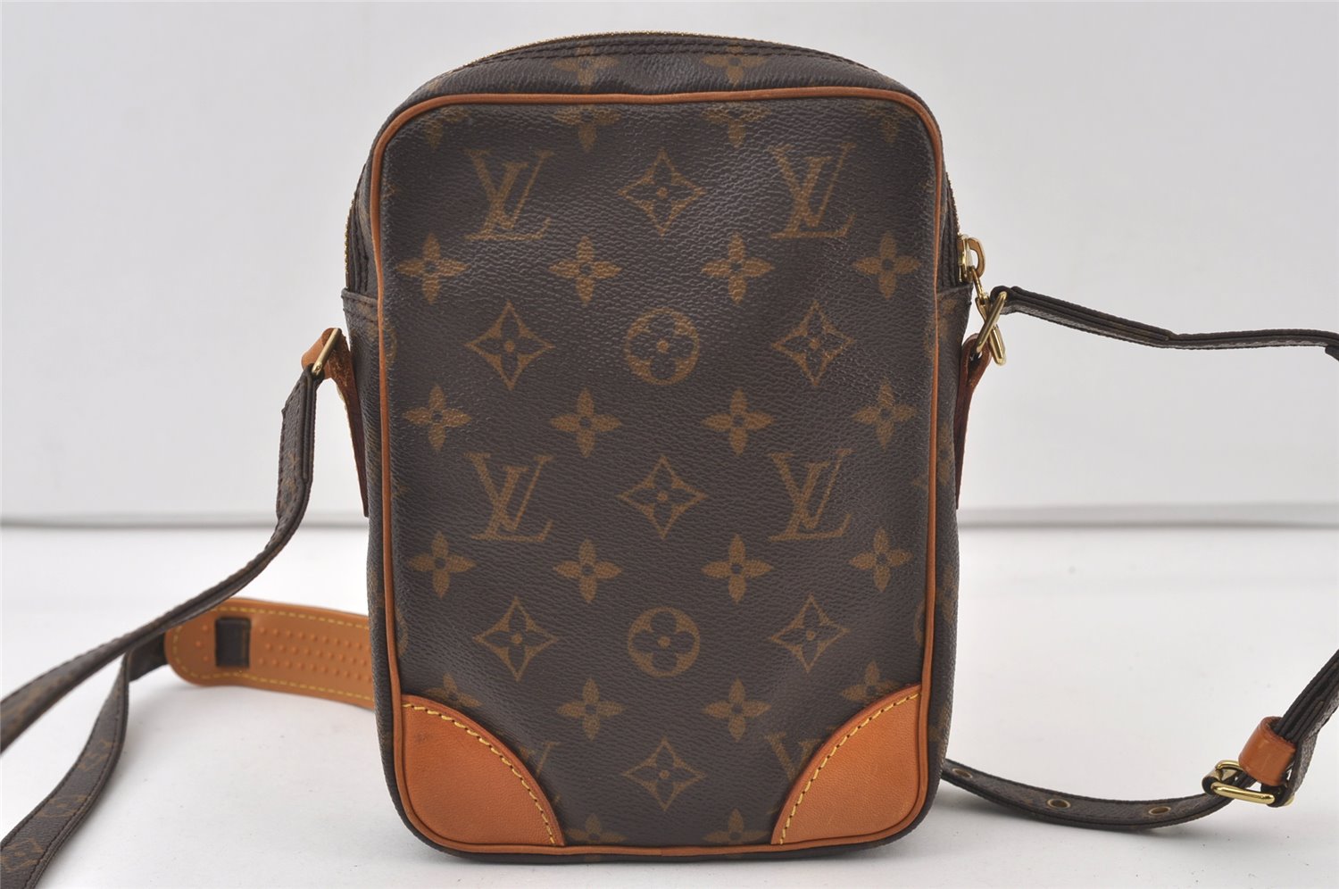 Authentic Louis Vuitton Monogram Danube Shoulder Cross Body Bag M45266 LV 0188K