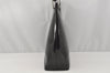 Authentic GUCCI Vintage Bamboo Shoulder Hand Bag Purse Enamel Black Junk 0189J