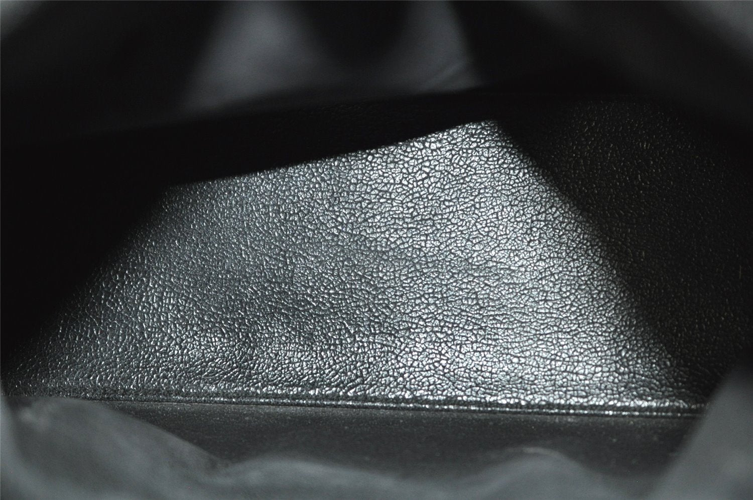 Authentic GUCCI Vintage Bamboo Shoulder Hand Bag Purse Enamel Black Junk 0189J