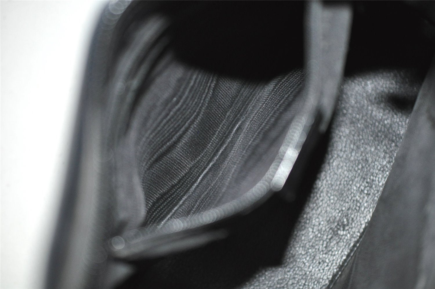 Authentic GUCCI Vintage Bamboo Shoulder Hand Bag Purse Enamel Black Junk 0189J