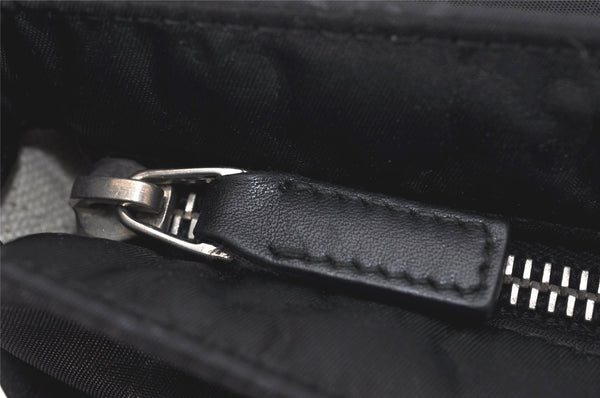 Authentic GUCCI Shoulder Cross Body Bag GG Nylon Leather 314529 Black 0190K