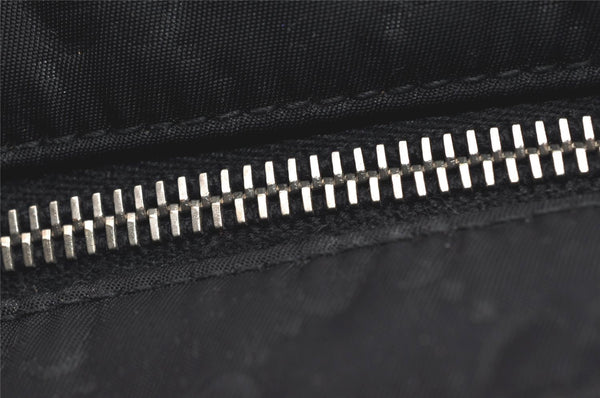 Authentic GUCCI Shoulder Cross Body Bag GG Nylon Leather 314529 Black 0190K