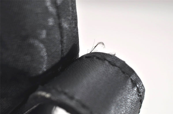 Authentic GUCCI Shoulder Cross Body Bag GG Nylon Leather 314529 Black 0190K