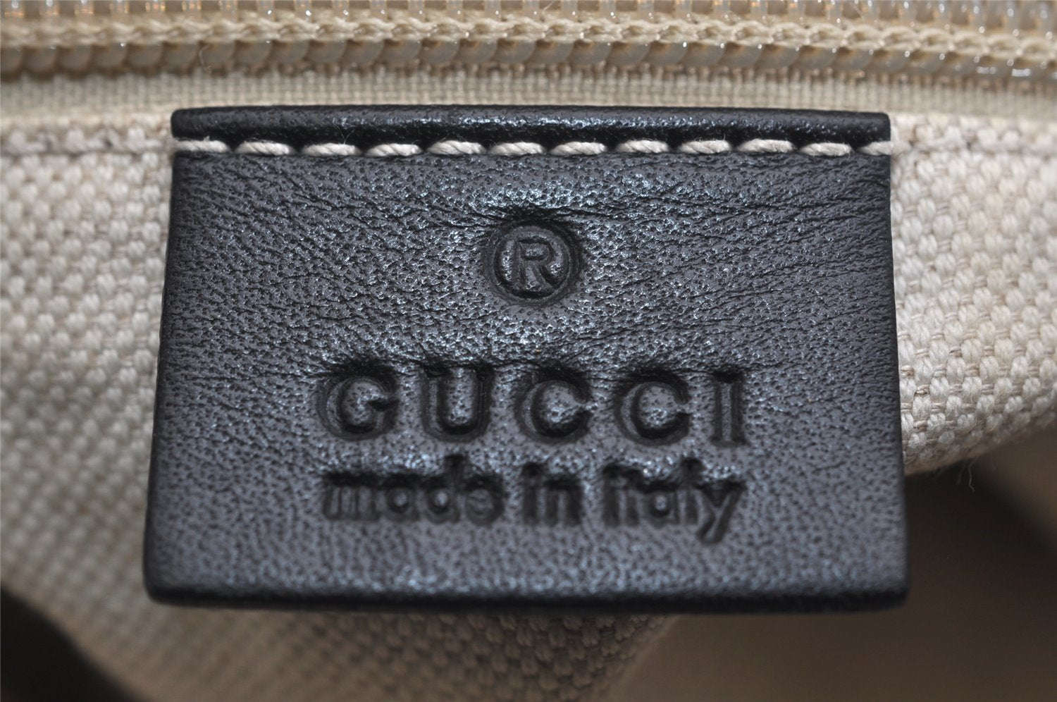 Authentic GUCCI Shoulder Cross Body Bag GG Nylon Leather 314529 Black 0190K