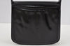 Authentic GUCCI Vintage Shoulder Cross Body Bag Purse Enamel Black 0192J